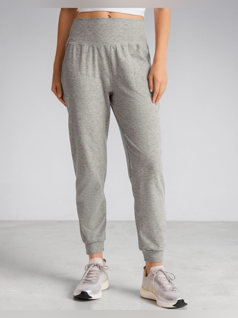 Beyond Yoga Spacedye Midi Jogger Gray Gym Fitness Hyrox Crossfit Women Size M